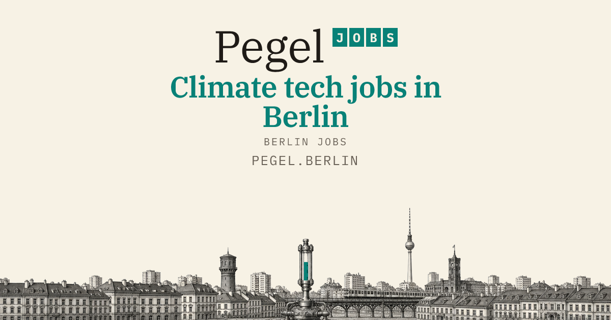 Climate tech jobs in Berlin · 631 open roles · Pegel